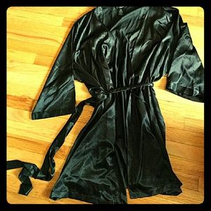 Silky Black Robe