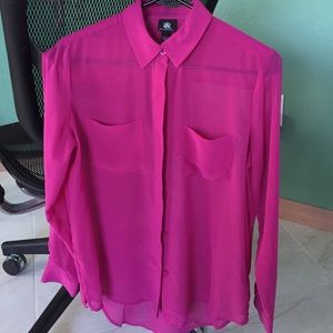Sheer Fuchsia Rock and Republic Long Sleeve