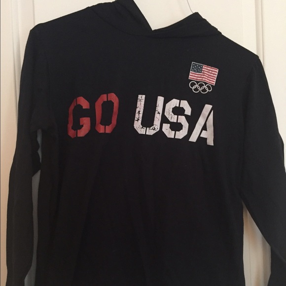 A USA Olympic long sleeve t-shirt with a hood!