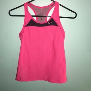 Nike running shirt with built in bra