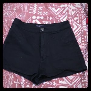 Kendall and Kylie Navy high waisted shorts
