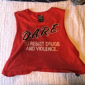 D.A.R.E crop top