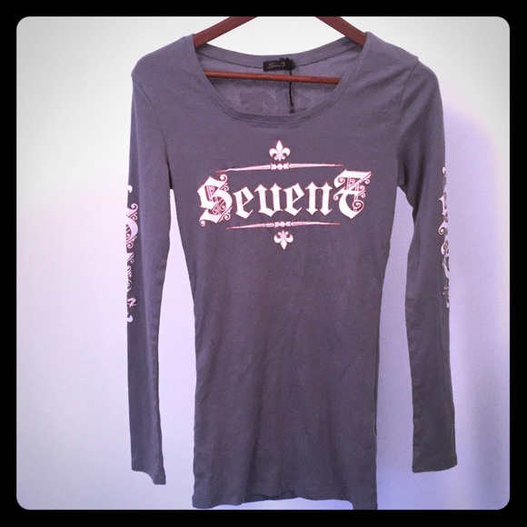 Seven7 Tops - Seven7 Long Sleeve Shirt