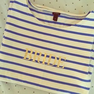 J Crew bride breton striped shirt!