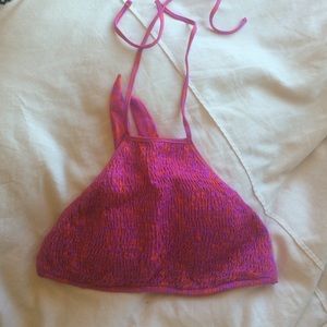 Pink bikini top