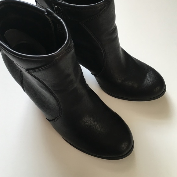 Black Leather Booties - Picture 4 of 4
