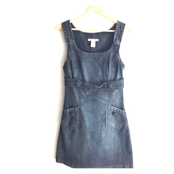 refuge Dresses & Skirts - Super cute Jean jumper dress