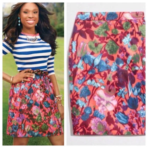 J. Crew Dresses & Skirts - J. Crew floral pencil skirt