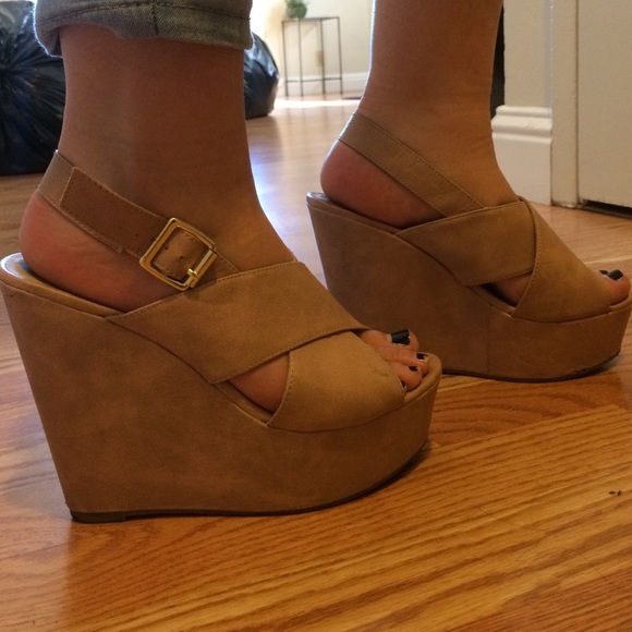 Forever 21 nude wedges