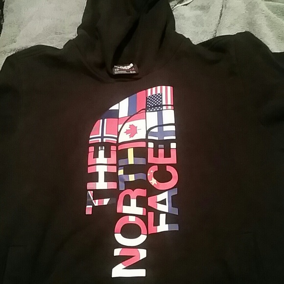 The North face hooded sweatshirt