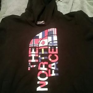 The North face hooded sweatshirt
