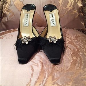 Jimmy Choo with crystal brooche! Great condition!
