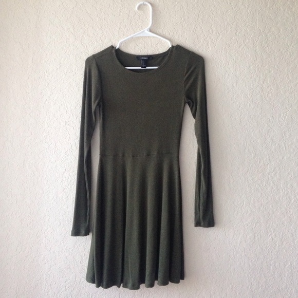 Forever 21 Ribbed Knit Skater Dress