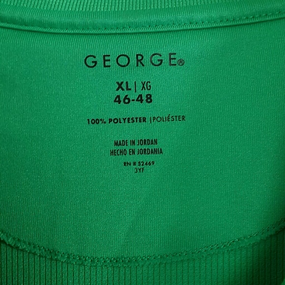 SOLDEmerald green comfy mens collard shirt sz XL - Picture 2 of 4