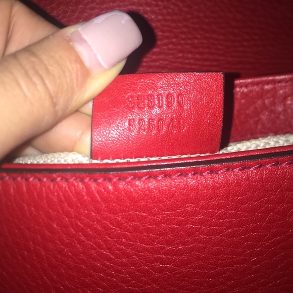 Red Gucci soho cross body - Picture 4 of 4