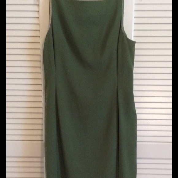 Sage green sheath dress
