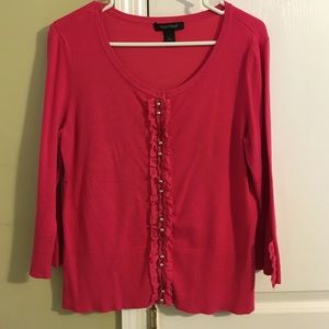 White House Black Market pink cardigan