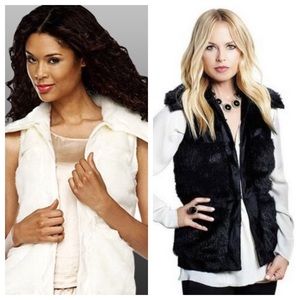 NWOT Rachel Zoe faux fur vest NWOT Rachel Zoe faux fur vest