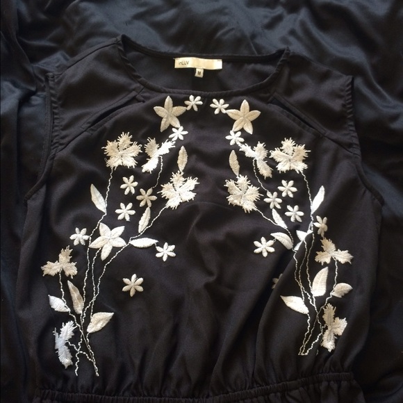 inLUV embroidered front maxi dress