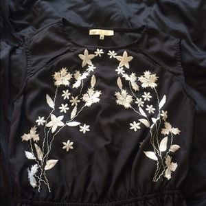 inLUV embroidered front maxi dress