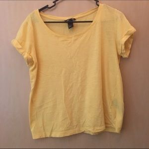 H&M basic yellow tee