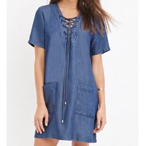 Lace Up Dress