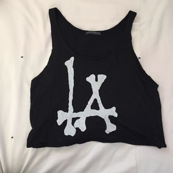 Cropped graphic tank from Brandy Melville