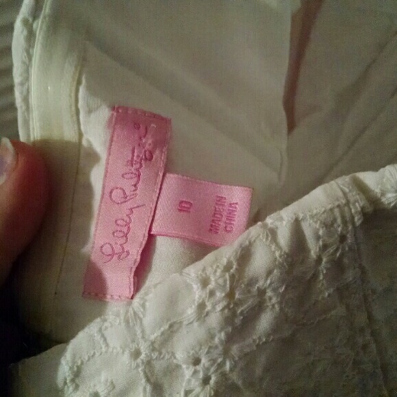 White Lily Pulitzer Dress Size 10 - Picture 2 of 4