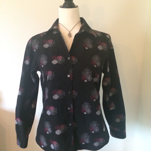 Sale 🍀 FOXCROFT Career Button Down Shirt 6 Petite - Picture 2 of 4