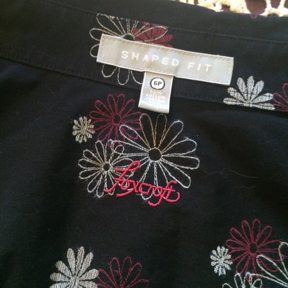 Sale 🍀 FOXCROFT Career Button Down Shirt 6 Petite - Picture 4 of 4