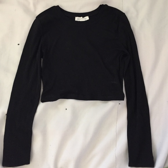 Cropped long sleeve shirt from Forever 21