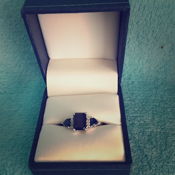 Sapphire ring.