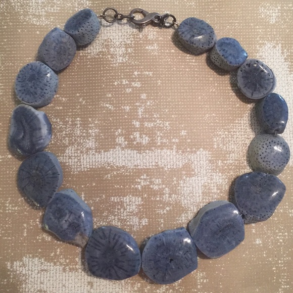 Blue Coral Necklace