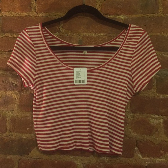 Urban Outfitters Striped Crop Top