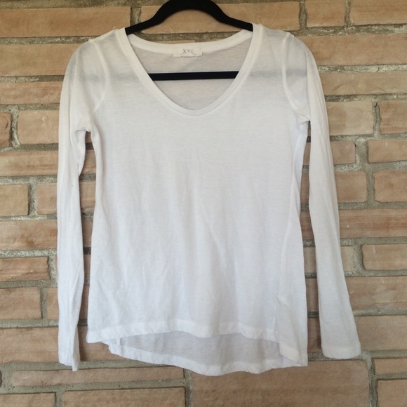 White Long Sleeve Tee