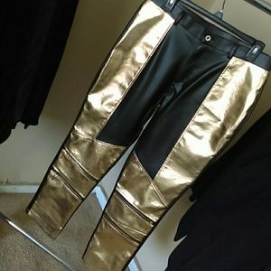 Admission leather pants