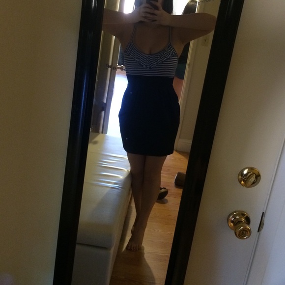 Forever 21 striped bust dress