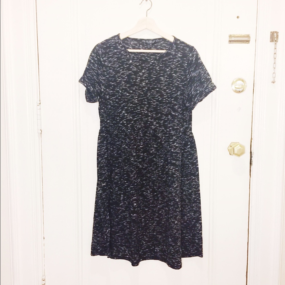 TOPSHOP black & white space dye dress - SZ US 12