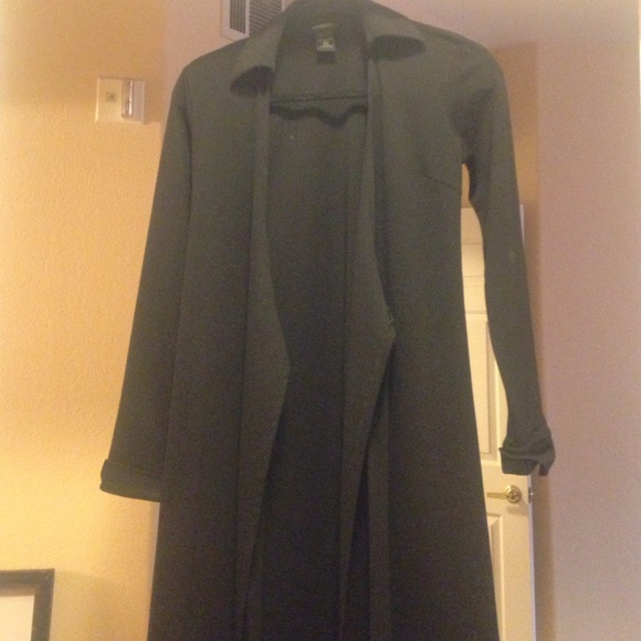 Express long black cardigan