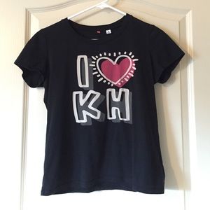 Uniqlo x Keith Haring black tee