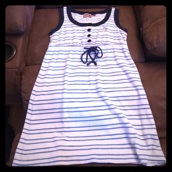 Juicy Couture Striped Terry Dress Sz M