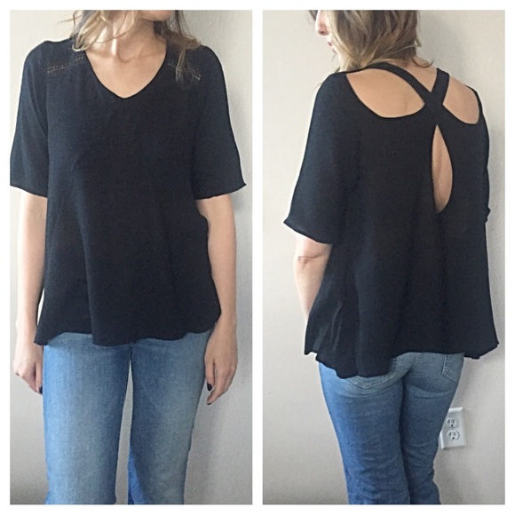 Tops - ✨SALE✨NWT black ballerina back tunic