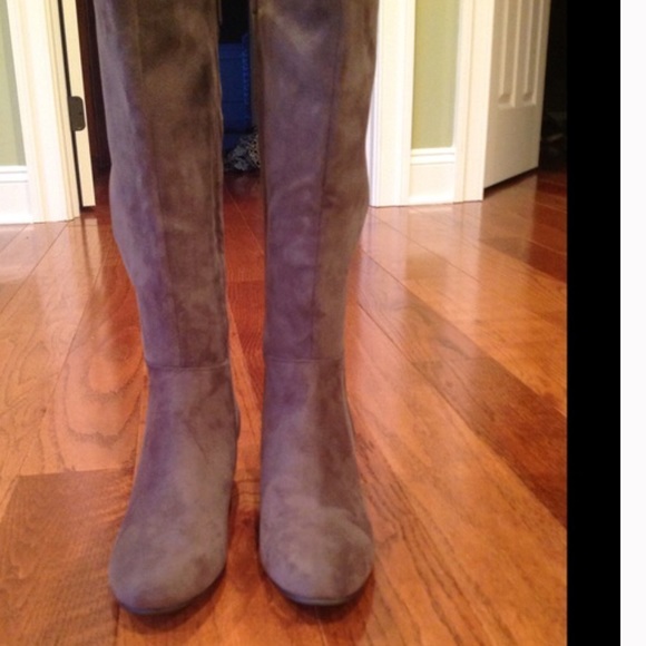 Shoes - Gorgeous Grey Suede Boots. ️NWOT