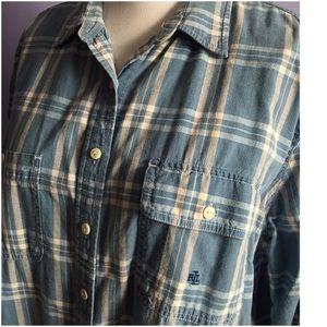 Ralph Lauren blue plaid shirt