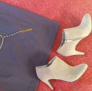 Suede booties