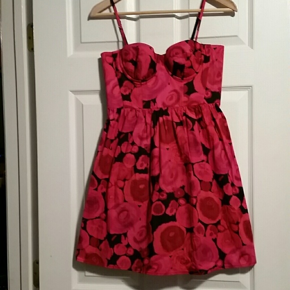 Moda International Dresses & Skirts - DONATED Floral Skater Dress w bra sz 2