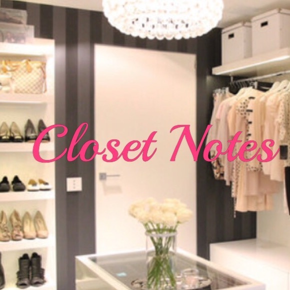 My closet notes 💕