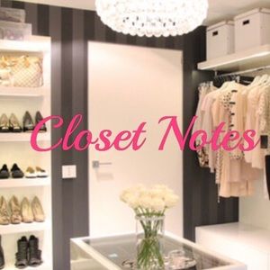 My closet notes 💕