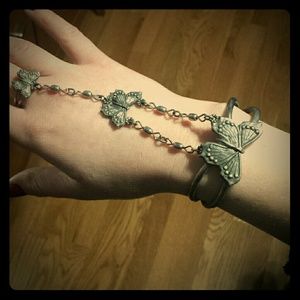 Butterfly bracelet/ring piece