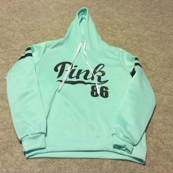 Turquoise Pink Brand Sweatshirt